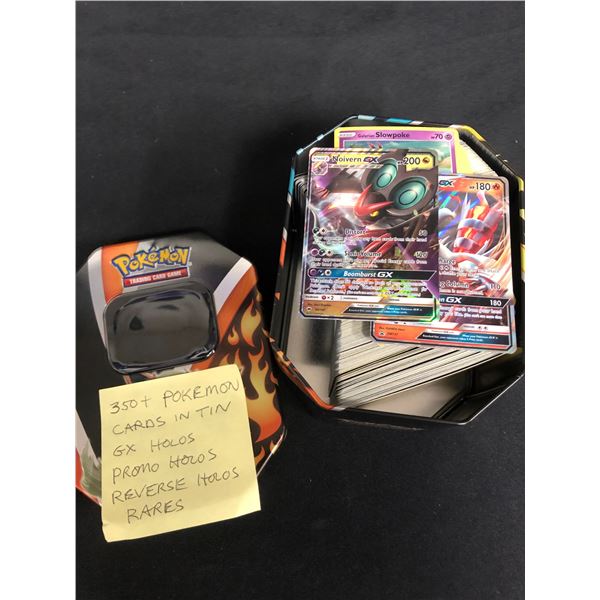 POKEMON TRADING CARD LOT (350+ CARDS INCL. GX HOLOS/ PROMO HOLOS/ REVERSE HOLOS/ RARES...)