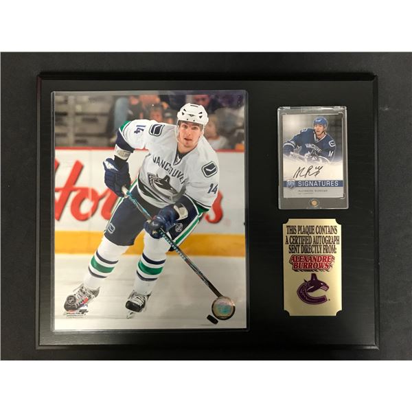 ALEXANDRE BURROWS 8X10 PHOTO FRAMED DISPLAY w/ SIGNED UD ROOKIE CARD