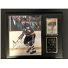 Image 1 : MIKE BOSSY SIGNED 8X10 PHOTO FRAMED DISPLAY w/ OPC ROOKIE CARD