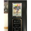 Image 3 : MIKE BOSSY SIGNED 8X10 PHOTO FRAMED DISPLAY w/ OPC ROOKIE CARD