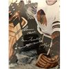 Image 2 : GLENN HALL SIGNED 8X10 PHOTO FRAMED DISPLAY w/ UD HOCKEY CARD