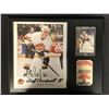 Image 1 : GEOFF COURTNALL SIGNED 8X10 PHOTO FRAMED DISPLAY w/ UD HOCKEY CARD