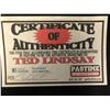 Image 3 : TED LINDSAY SIGNED AND FRAMED DETROIT RED WINGS 8 X 10 (PASTIME COA)