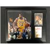 Image 1 : MAGIC JOHNSON 8X10 PHOTO FRAMED DISPLAY w/ FLAIR BASKETBALL CARD