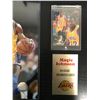 Image 2 : MAGIC JOHNSON 8X10 PHOTO FRAMED DISPLAY w/ FLAIR BASKETBALL CARD