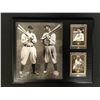 Image 1 : TY COBB & JOE JACKSON 8X10 PHOTO FRAMED DISPLAY w/ SP AUTHENTIC BASEBALL CARDS