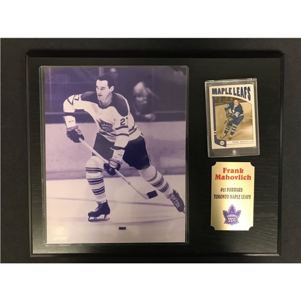 FRANK MAHOVLICH 16 X 20 DISPLAY WITH SPORTS CARDS