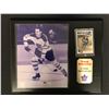 Image 1 : FRANK MAHOVLICH 16 X 20 DISPLAY WITH SPORTS CARDS