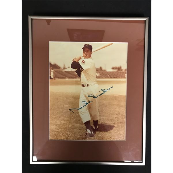 DUKE SNIDER SIGNED AND FRAMED 8 X 10 DGL COA