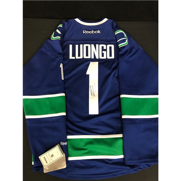 ROBERTO LUONGO SIGNED CANUCKS JERSEY