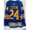 Image 1 : DYLAN COZENS SIGNED SABRES HOCKEY JERSEY (FRAMEWORTH COA)