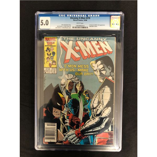 MARVEL COMCIS UNCANNY X-MEN NO.210 (CGC 5.0)