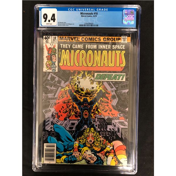 MARVEL COMICS MICRONAUTS NO. 10 (CGC 9.4)