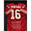 Image 1 : JOE MONTANA SIGNED STATS FOOTBALL JERSEY (GLOBAL AUTHENTIC HOLO)