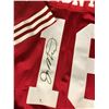 Image 2 : JOE MONTANA SIGNED STATS FOOTBALL JERSEY (GLOBAL AUTHENTIC HOLO)