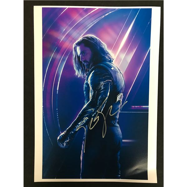 SEBASTIAN STAN SIGNED MARVEL AVENGERS 8 X 10 (RA COA)