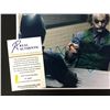 Image 2 : HEATH LEGER SIGNED DARK NIGHT 8 X 10 (RA COA)