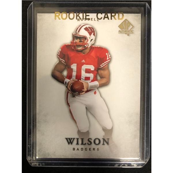 2012 SPA FOOTBALL RUSSELL WILSON ROOKIE CARD