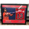 Image 1 : RONALD ACUNA JR. SIGNED 49ERS CUSTOM FRAMED JERSEY (SPORTS CARD EDITION) JSA COA