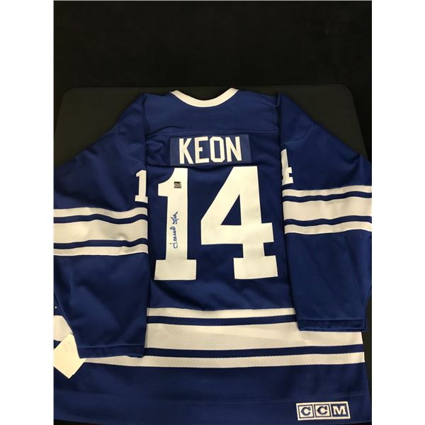 DAVE KEON SIGNED MAPLE LEAFS JERSEY CSI HOLO COA