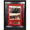 Image 1 : JOE MONTANA SIGNED THE CATCH CUSTOM FRAMED 24 X 36 TRIUMPH COA