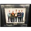 Image 1 : "CANUCKS CAPTAINS" MULTI SIGNED AND FRAMED 16 X 20 (MULTI COA)