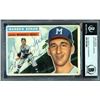 Image 1 : 1956 TOPPS #10 WARREN SPAHN AUTHENTIC AUTOGRAPH (BECKETT AUTHENTIC)