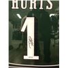 Image 2 : JALEN HURTS SIGNED 49ERS CUSTOM FRAMED JERSEY (SPORTS CARD EDITION) JSA COA