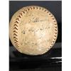 Image 2 : 1927 WORLD CHAMPION NY YANKEES & ST. LOUIS BROWNS MULTI SIGNED BALL w/ B. RUTH/ L. GEHRIG (JSA LOA)