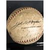 Image 4 : 1927 WORLD CHAMPION NY YANKEES & ST. LOUIS BROWNS MULTI SIGNED BALL w/ B. RUTH/ L. GEHRIG (JSA LOA)