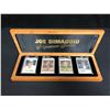 Image 1 : Joe DiMaggio Yankees Autographed Signature Series Porcelain 4 Card Set w/ Box & COA