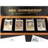 Image 3 : Joe DiMaggio Yankees Autographed Signature Series Porcelain 4 Card Set w/ Box & COA