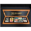 Image 1 : Ted Williams Red Sox Autographed Signature Series Porcelain 4 Card Set w/ Box & COA