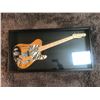 Image 1 : 1/1 KEITH RICHARDS SIGNED w/ CUSTOM PORTRAIT FENDER SQUIRE GUITAR IN SHADOW BOX (PSA LOA)