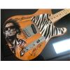 Image 2 : 1/1 KEITH RICHARDS SIGNED w/ CUSTOM PORTRAIT FENDER SQUIRE GUITAR IN SHADOW BOX (PSA LOA)