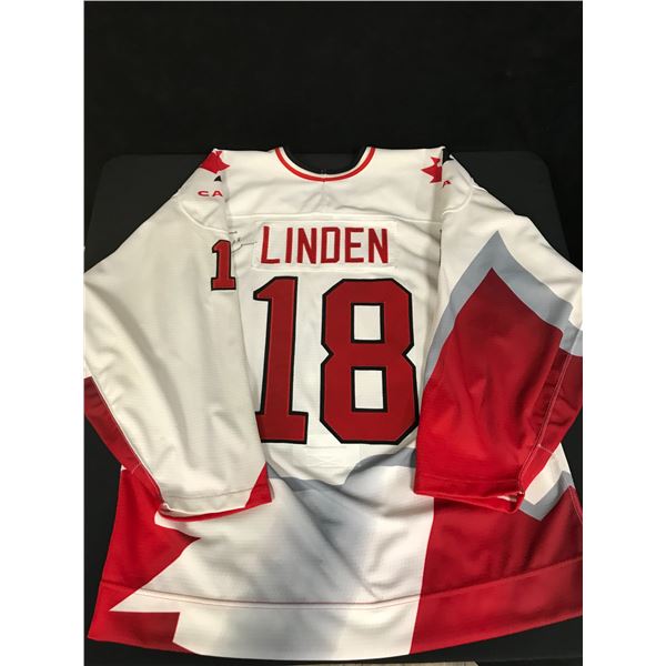 TREVOR LINDEN SIGNED TEAM CANADA HOCKEY JERSEY