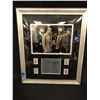 Image 1 : THE BEATLES CUSTOM FRAMED PIN DISPLAY WITH LASER SIGNATURE PLAQUE