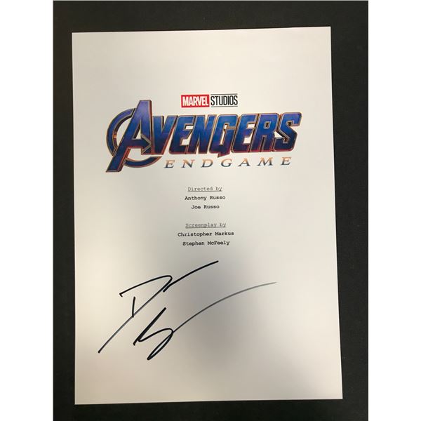 THE AVENGERS "ENDGAME" SIGNED SCRIPT COVER (RA COA)