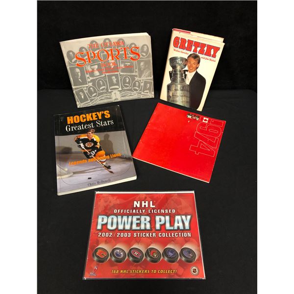 VINTAGE HOCKEY STICKER ALBUMS/ BOOKS LOT