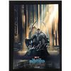 Image 1 : CHADWICK BOSEMAN SIGNED BLACK PANTHER 8X10 MOVIE POSTER (RA COA)