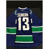 Image 1 : MATS SUNDIN SIGNED CANUCKS REEBOK HOCKEY JERSEY DGL COA