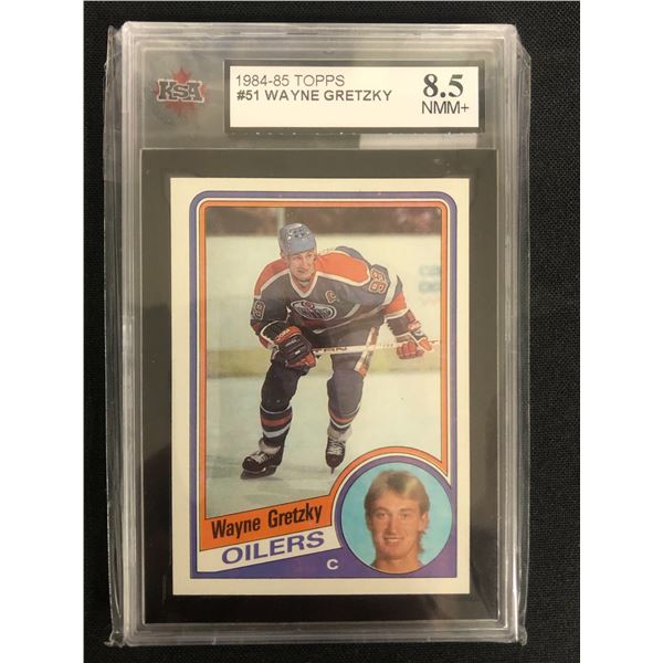 1984-85 TOPPS #51 WAYNE GRETZKY (8.5 NMM+)