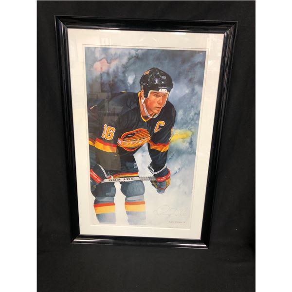 GLEN GREEN AND TREVOR LINDEN SIGNED AND FRAMED 50/350