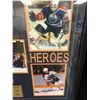 Image 3 : OILERS HEROES LARGE MULTI SIGNED DISPLAY (GRETZKY, FUHY, KURRI, COFFEY) DGL COA