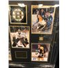 Image 3 : BRUINS HEROES MULTI SIGNED DISPLAY (NEELY, BOURQUE, BUCYK, CHEEVERS, ESPOSITO) 26 X 30