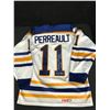 Image 1 : LIMITED EDITION GILBERT PERREAULT SIGNED SABRES JERSEY w/ CSI HOLO (8 of 100)