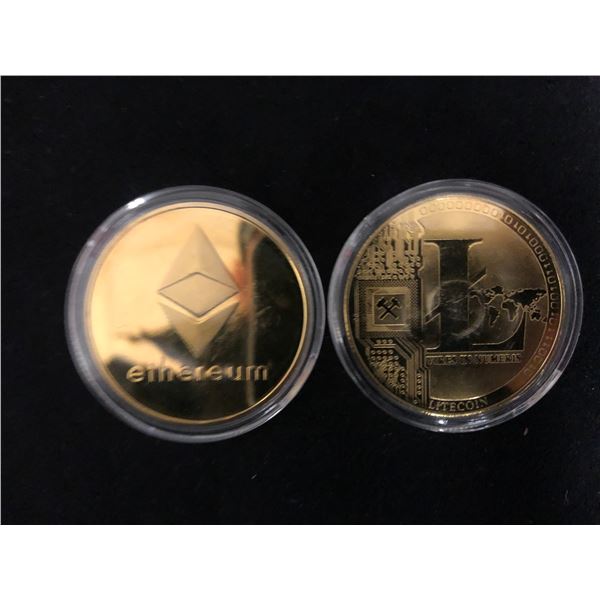 LITE AND ETHERIUM NOVELTY COIN LOT