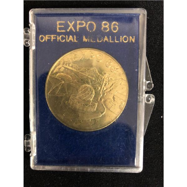 EXPO 86 OFFICIAL MEDALLIAN