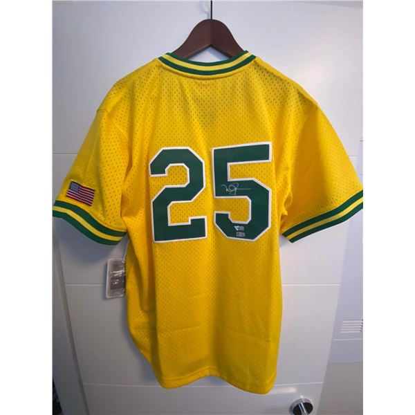 MARK McGWIRE SIGNED A's JERSEY (FANATICS HOLO)