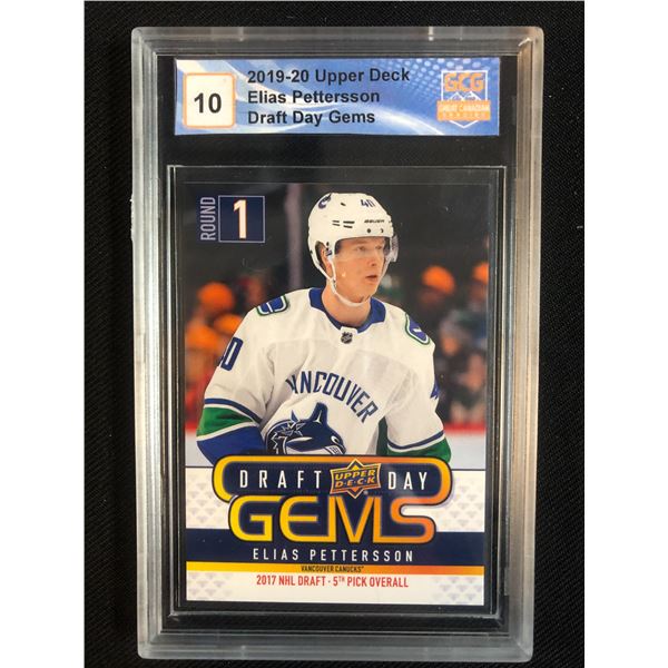 2019-20 UPPER DECK DRAFT DAY GEMS ELIAS PETTERSSON (GCG 10)